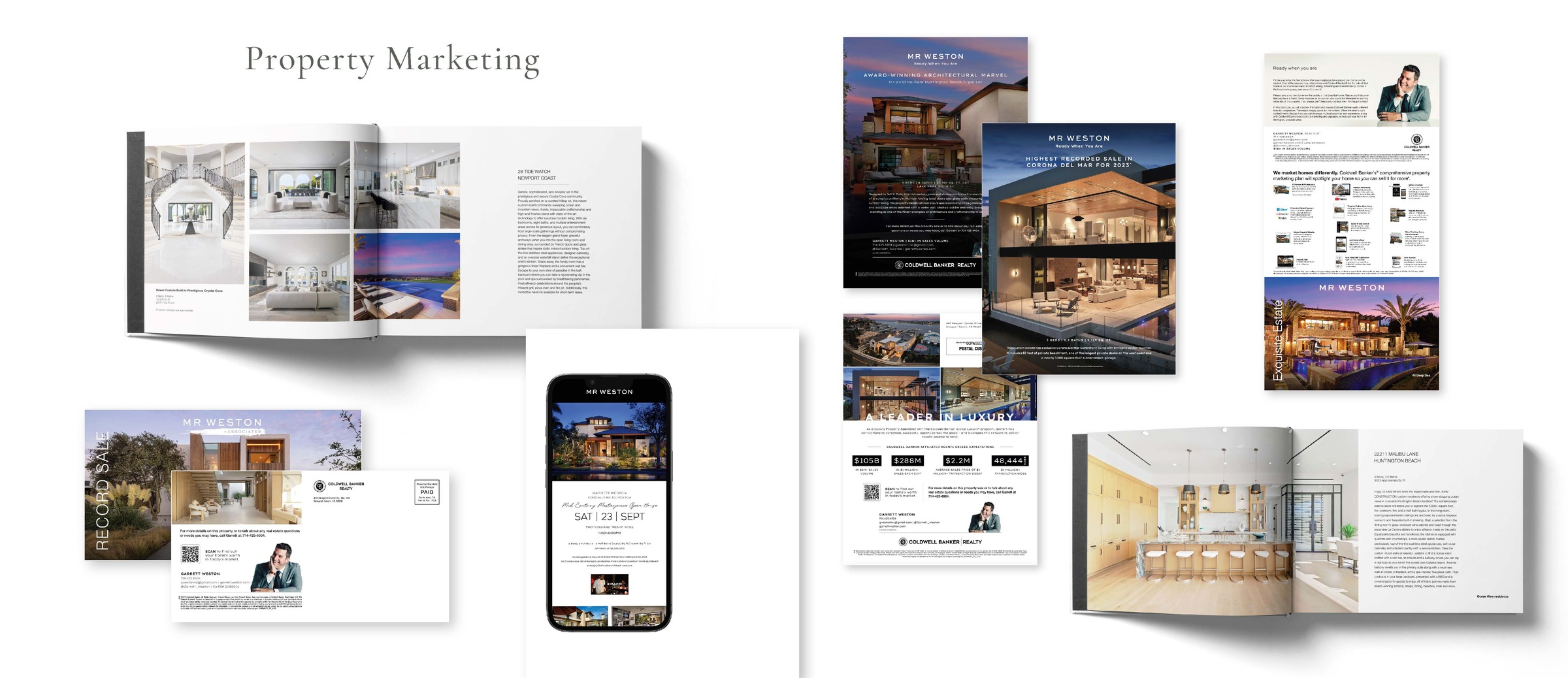 Coldwell Banker property marketing system — brochures, listing presentations, digital collateral
